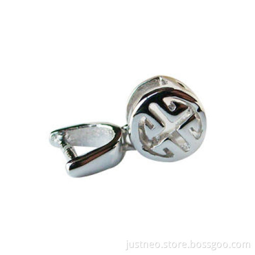 Solid 925 sterling silver/pendant connector